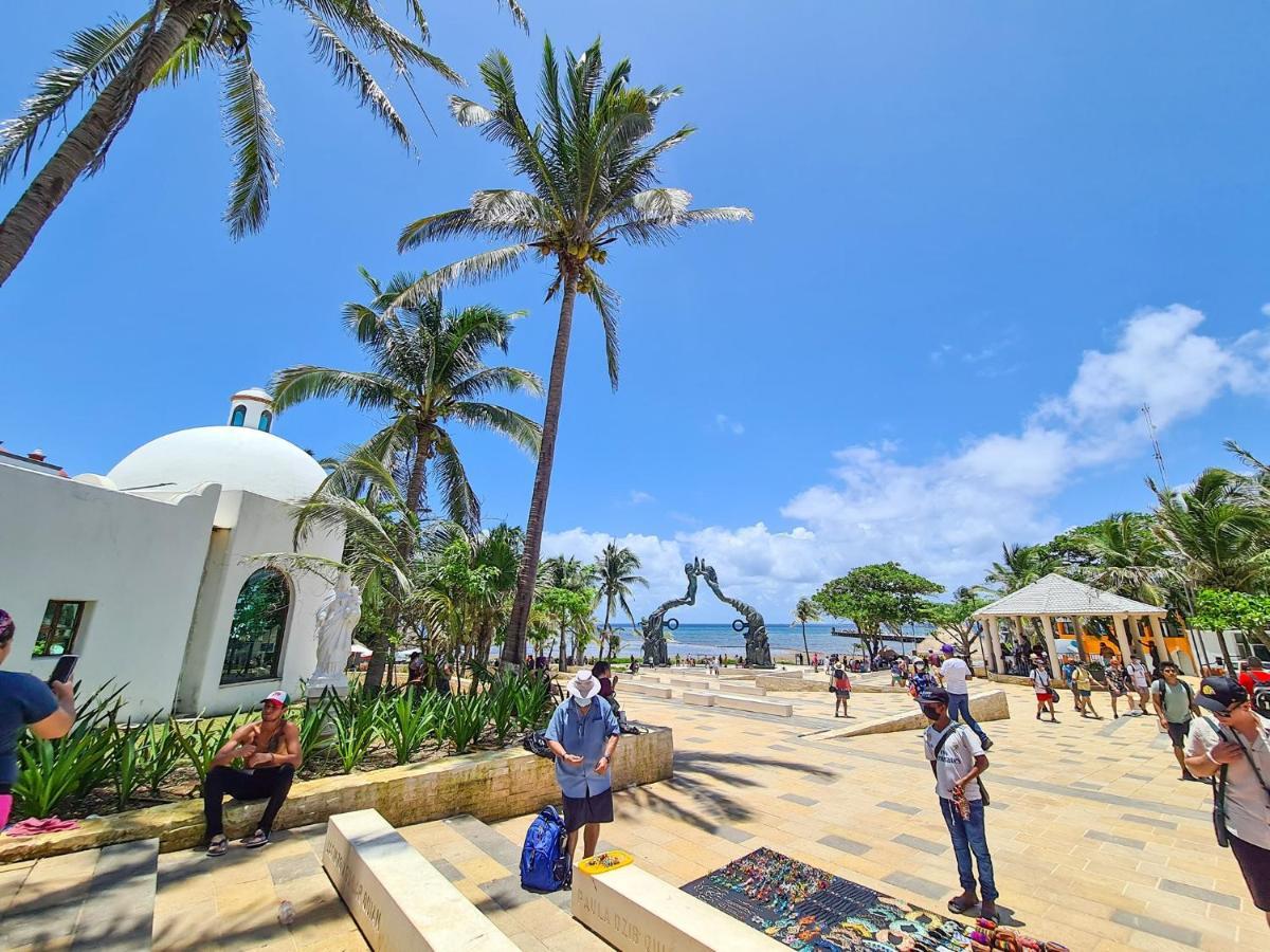 Apartamento En Fraccionamiento Privado 6 Personas Con Piscina Cerca De La Playa Playa del Carmen Ngoại thất bức ảnh